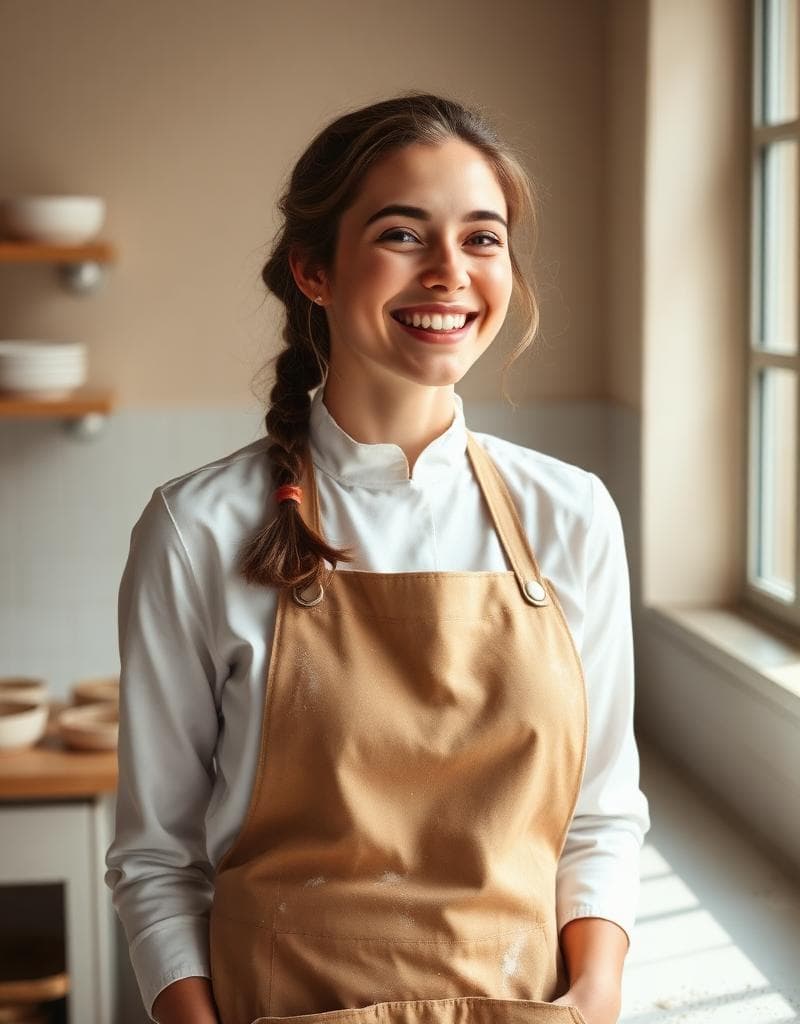 Inès, 24 ans — Cheffe pâtissière dans son laboratoire